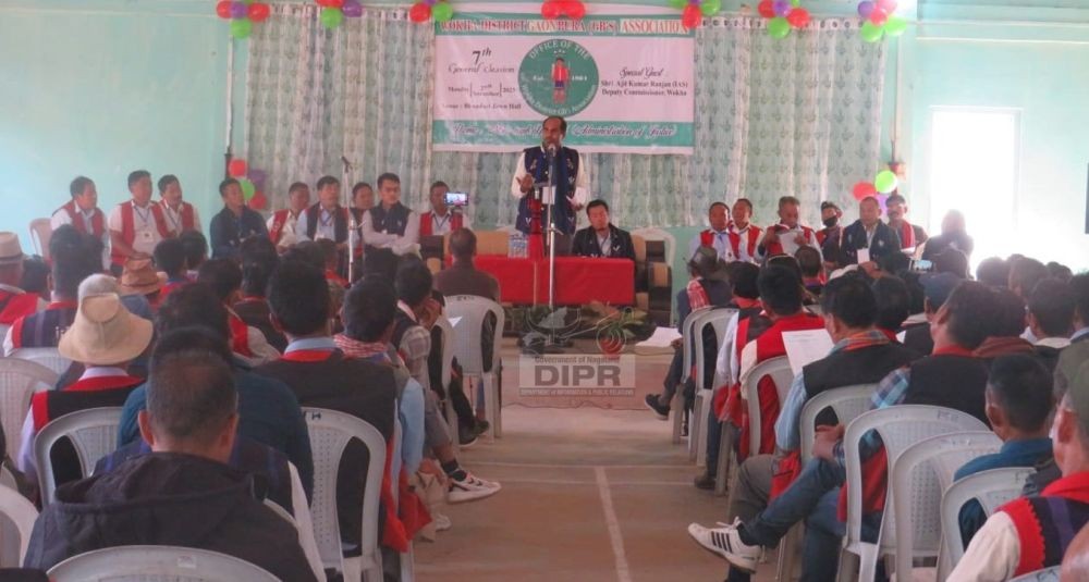 7th general conference of the Wokha District Gaon Burahs Association held at the Town Hall in Bhandari on November 27. (DIPR Photo)